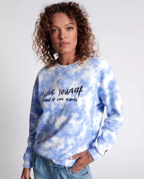 ONETEASPOON - Bawełniana bluza tie-dye Love Yourself - zdjęcie produktu nr 1