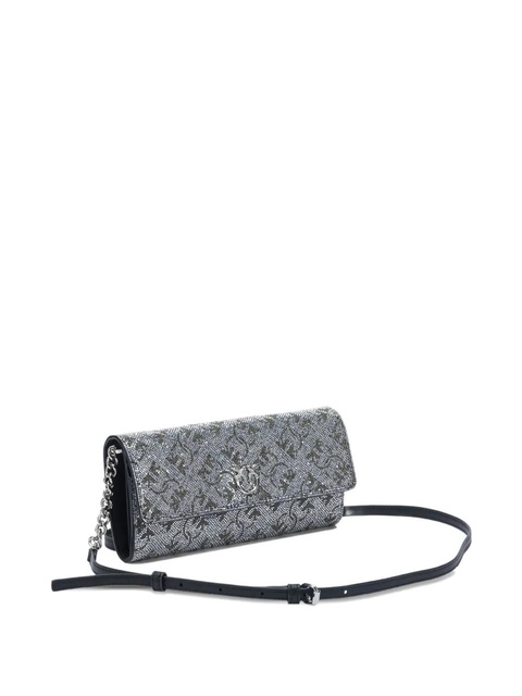 PINKO embellished chain clutch bag - Grey - zdjęcie produktu nr 2