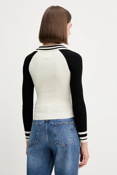 Guess Jeans sweter damski kolor beżowy lekki W5YR54 Z3P32 - zdjęcie produktu nr 2