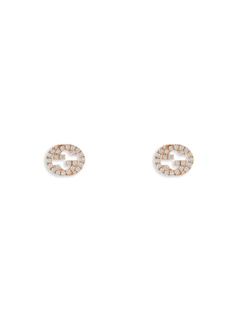 Gucci Interlocking earrings - Pink - zdjęcie produktu nr 1