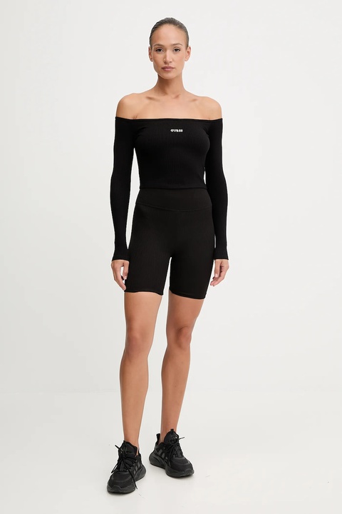 Guess longsleeve CARLA damski kolor czarny V5YP07 K8RT2 - zdjęcie produktu nr 1