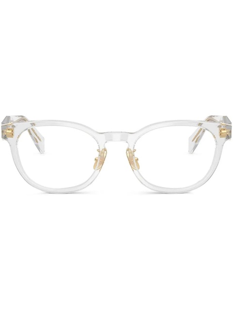 Prada Eyewear round-frame glasses - Grey - zdjęcie produktu nr 1