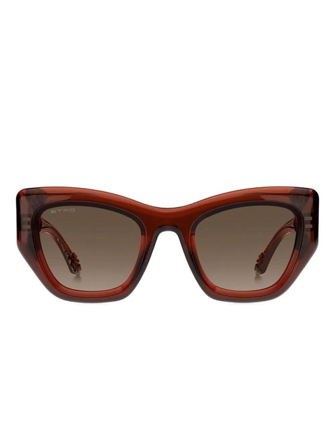 ETRO paisley-embellished cat-eye sunglasses - Red - zdjęcie produktu nr 1