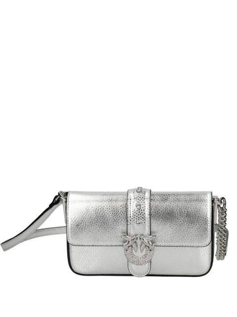 PINKO embellished-buckle cross body bag - Silver - zdjęcie produktu nr 1