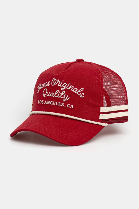 Guess Originals czapka z daszkiem bawełniana VINTAGE kolor bordowy M5YZ04 WO07T - zdjęcie produktu nr 1