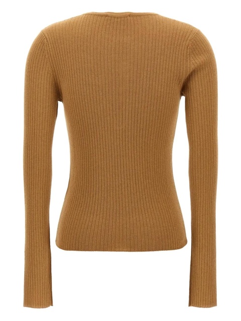 Max Mara Urlo Henley-neck ribbed sweater - Neutrals - zdjęcie produktu nr 2
