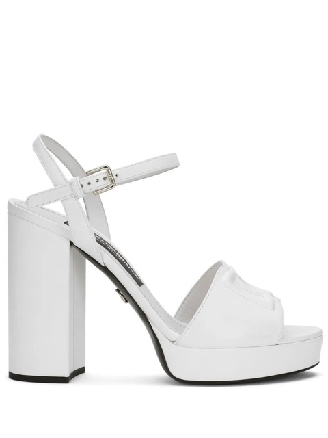 Dolce & Gabbana 85mm Keira platform sandals - White - zdjęcie produktu nr 1