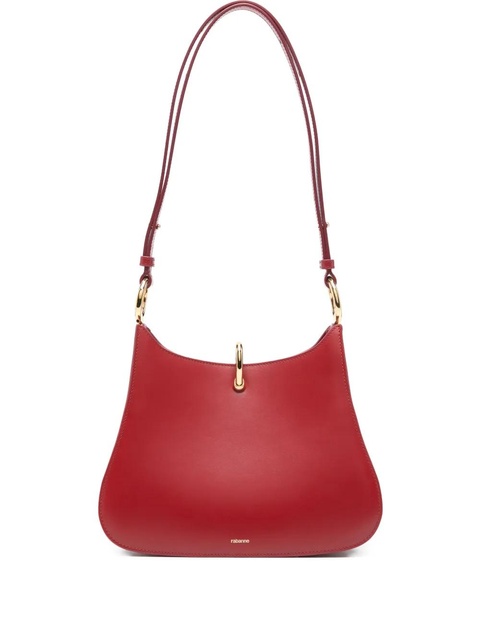 Rabanne Ring leather shoulder bag - Red - zdjęcie produktu nr 1