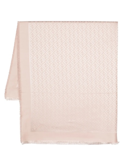 FENDI monogram-pattern print scarf - Neutrals - zdjęcie produktu nr 1
