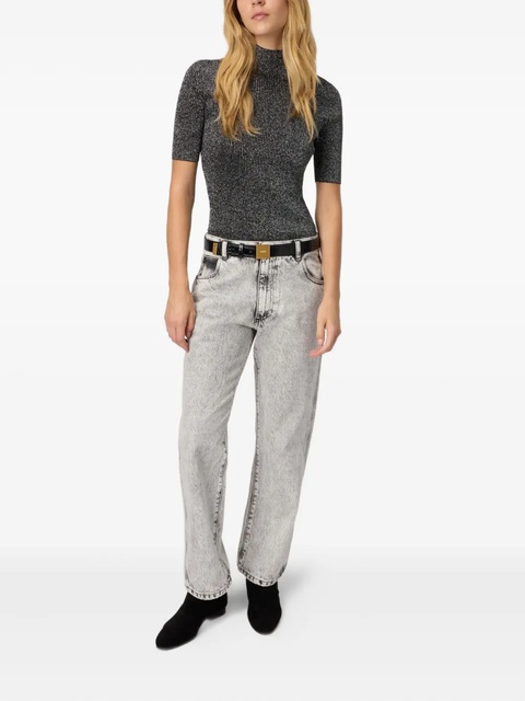 Missoni metallic-effect ribbed-knit top - Black - zdjęcie produktu nr 2
