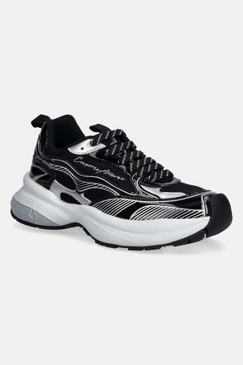 Emporio Armani sneakersy damskie kolor czarny EW003056 AF19766 MC372 - zdjęcie produktu nr 2