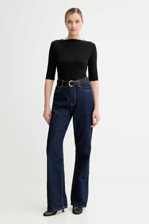 Calvin Klein t-shirt bawełniany damski kolor czarny LV044C217G - zdjęcie produktu nr 1
