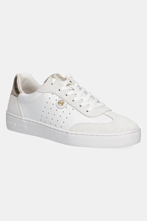 MICHAEL Michael Kors sneakersy skórzane Scotty kolor biały 43F4SCFS2L.795 - zdjęcie produktu nr 1