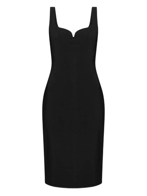 Versace sweetheart-neckline midi dress - Black - zdjęcie produktu nr 1