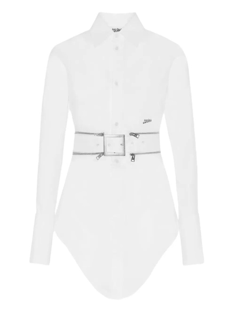 Jean Paul Gaultier belted shirt - White - zdjęcie produktu nr 1