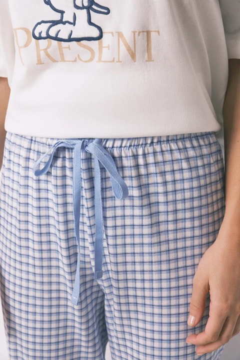 women'secret komplet piżamowy bawełniany SNOOPY damska kolor beżowy 3132234 - zdjęcie produktu nr 2