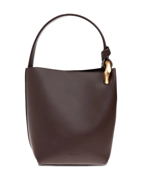 JW Anderson Corner knotted-handle leather tote bag - Brown - zdjęcie produktu nr 1