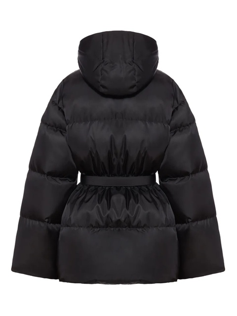 Prada hooded belted puffer jacket - Black - zdjęcie produktu nr 2