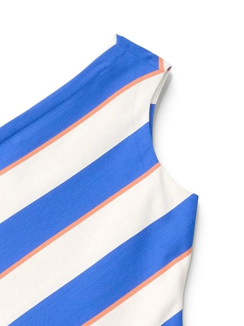 STAUD Esme diagonal-stripe one-shoulder blouse - White - zdjęcie produktu nr 2