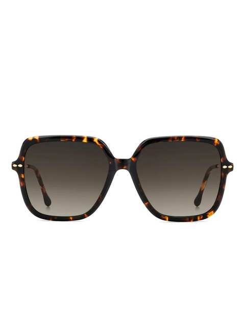 Isabel Marant Eyewear tortoiseshell-effect square-frame sunglasses - Gold - zdjęcie produktu nr 1