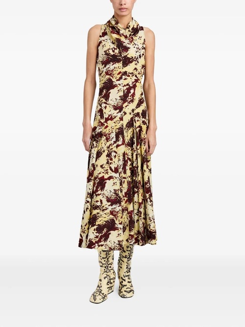 Proenza Schouler Adelide printed-pattern midi dress - Neutrals - zdjęcie produktu nr 2