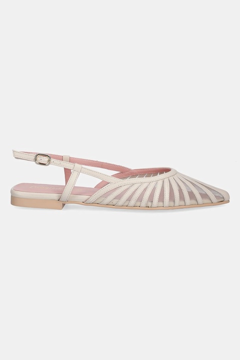 Pretty Ballerinas baleriny Yvette kolor beżowy z odkrytą piętą 52140_D - zdjęcie produktu nr 2