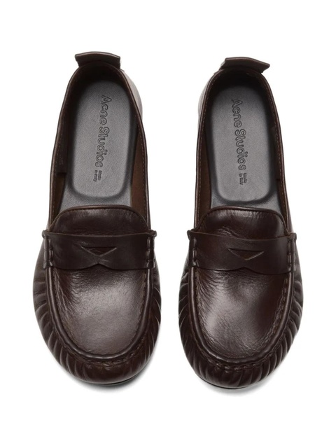 Acne Studios round-toe loafers - Brown - zdjęcie produktu nr 1
