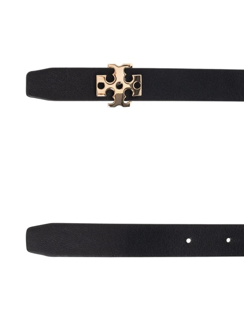 Tory Burch logo-buckle leather belt - 001 BLACK - zdjęcie produktu nr 2