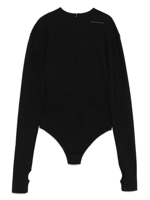 MM6 Maison Margiela long-sleeve bodysuit - Black - zdjęcie produktu nr 2