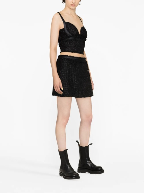 Versace tweed wrap miniskirt - Black - zdjęcie produktu nr 2