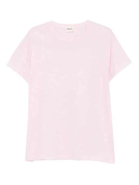 KHAITE crew-neck t-shirt - Pink - zdjęcie produktu nr 1