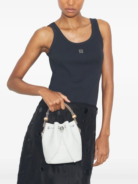 Tory Burch mini T Monogram bucket bag - Grey - zdjęcie produktu nr 2