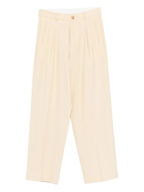 SOLOTRE pleat-detail trousers - Yellow - zdjęcie produktu nr 1