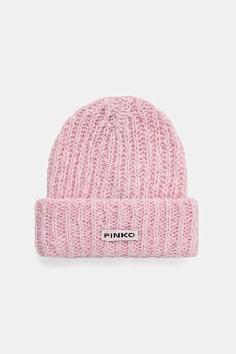 Pinko czapka z wełną kolor różowy 105989 A2Z2 - zdjęcie produktu nr 1