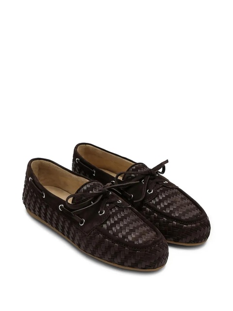Miu Miu woven suede loafers - Brown - zdjęcie produktu nr 2