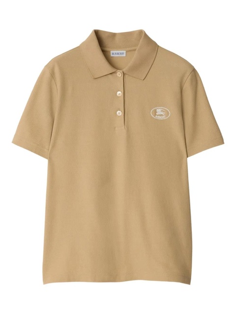 Burberry cotton polo shirt - Neutrals - zdjęcie produktu nr 1