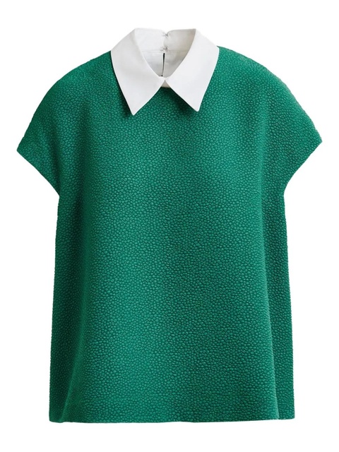 Essentiel Antwerp polo-collar blouse - Green - zdjęcie produktu nr 1