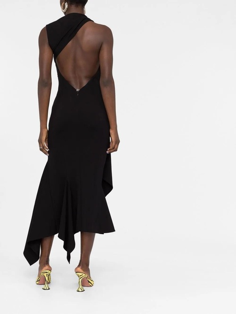 The Attico cut-out midi dress - Black - zdjęcie produktu nr 1