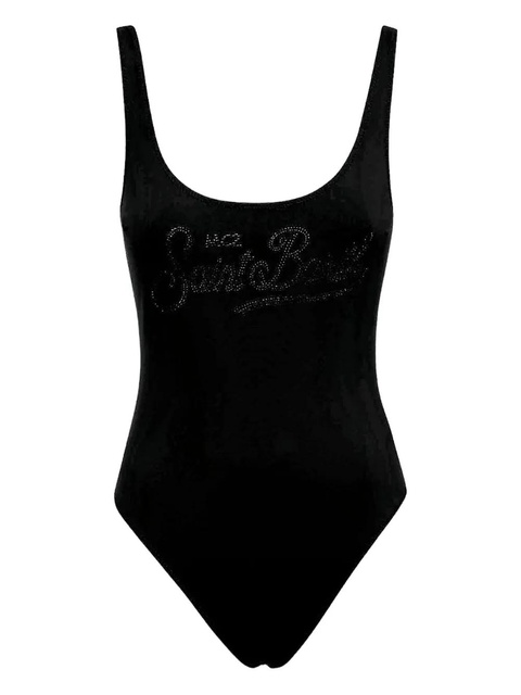 MC2 Saint Barth rhinestone-embellished swimsuit - Black - zdjęcie produktu nr 1