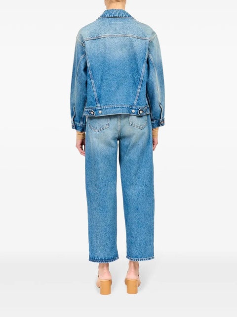 MM6 Maison Margiela single-stitch denim jacket - Blue - zdjęcie produktu nr 1