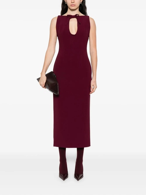 Rowen Rose keyhole-neckline sleeveless mini dress - Red - zdjęcie produktu nr 2