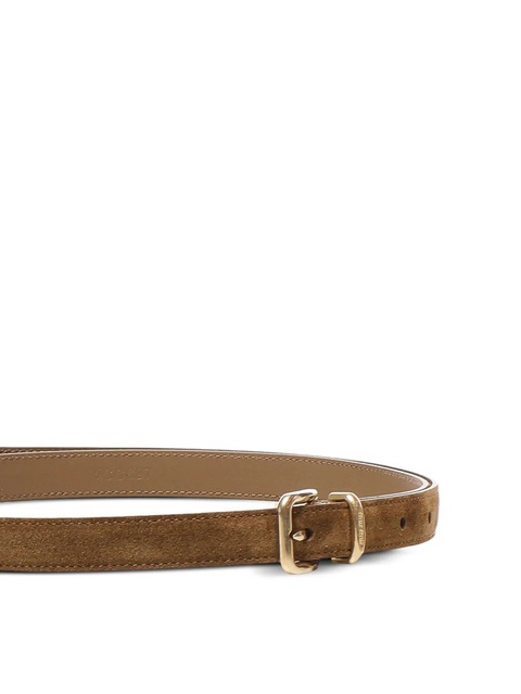 Miu Miu suede leather belt - Brown - zdjęcie produktu nr 2