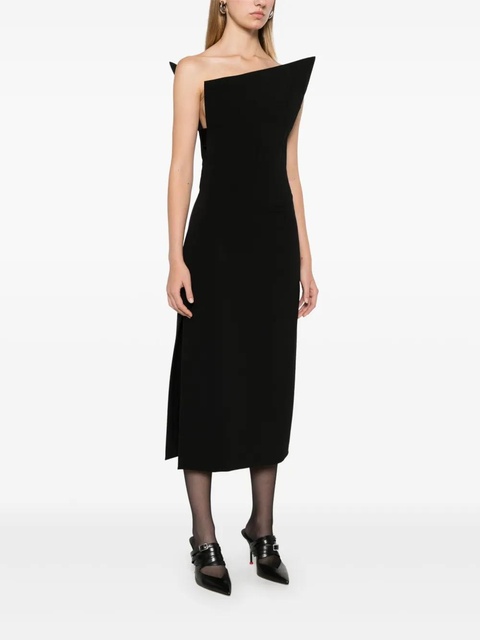 Sportmax asymmetric midi dress - Black - zdjęcie produktu nr 2