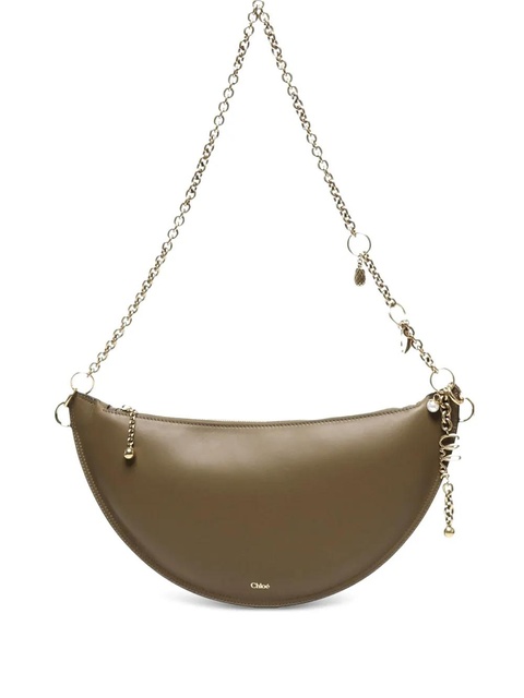 Chloé crescent chain shoulder bag - Green - zdjęcie produktu nr 1