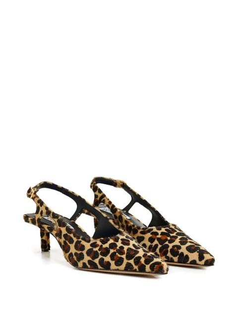 Essentiel Antwerp 45mm leopard-print slingback pumps - Brown - zdjęcie produktu nr 2