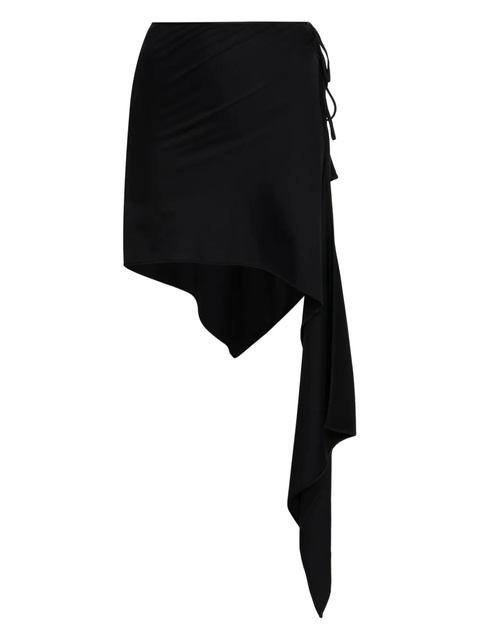 The Attico wrap-up beach skirt - Black - zdjęcie produktu nr 2