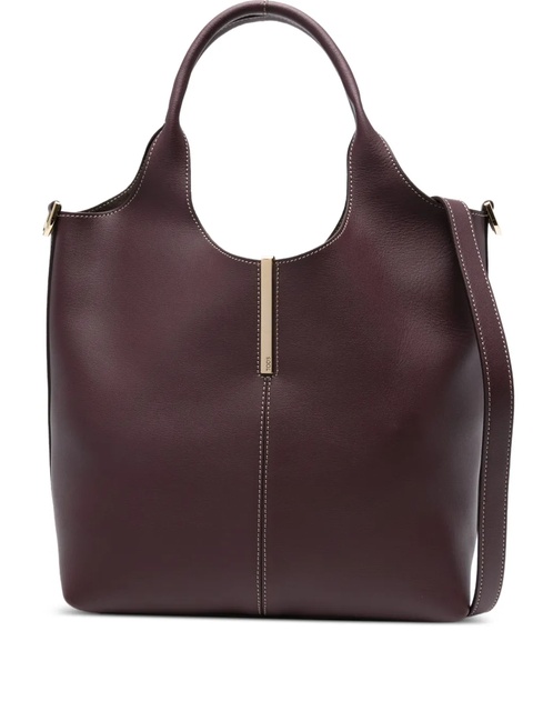 Tod's leather tote bag - Red - zdjęcie produktu nr 1