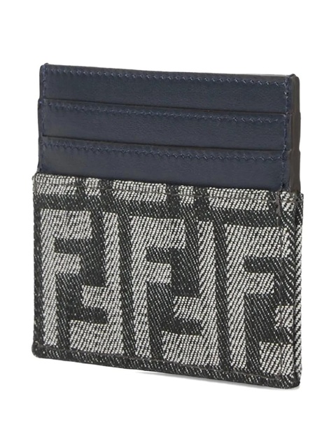 FENDI logo-monogram cardholder - Grey - zdjęcie produktu nr 1