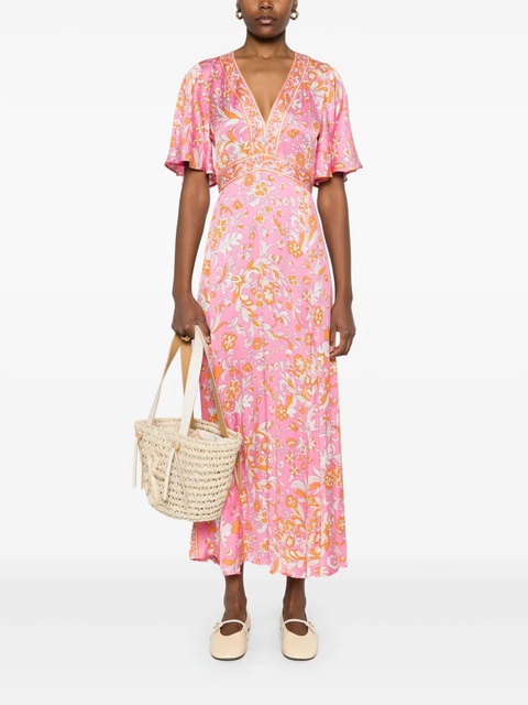 Maje floral-print maxi dress - Pink - zdjęcie produktu nr 2
