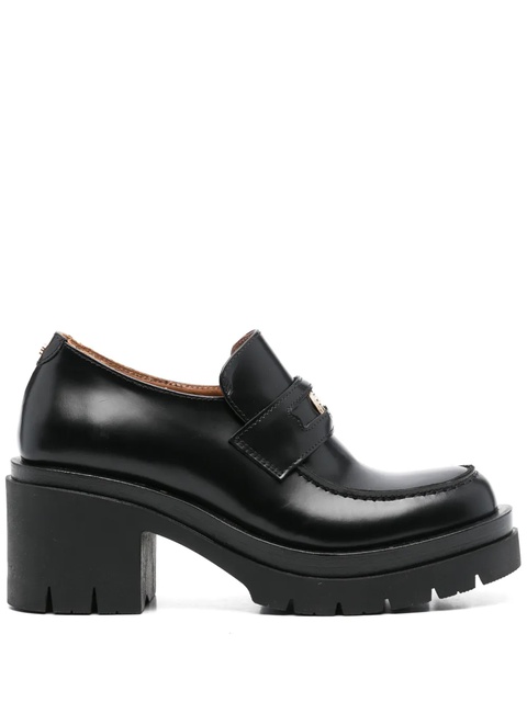 Maje 100mm leather loafers - Black - zdjęcie produktu nr 1